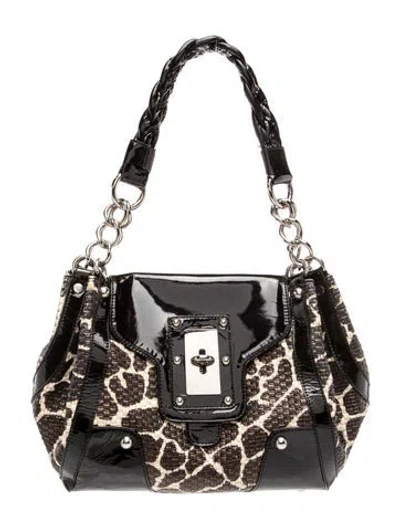 Pre-owned Stuart Weitzman Straw Shoulder Bag
