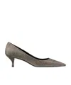 Stuart Weitzman Stuart 35mm Glitter Pumps In Green