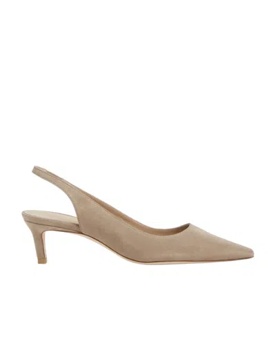 Stuart Weitzman Stuart 50mm Slingback Pumps In Nude | ModeSens