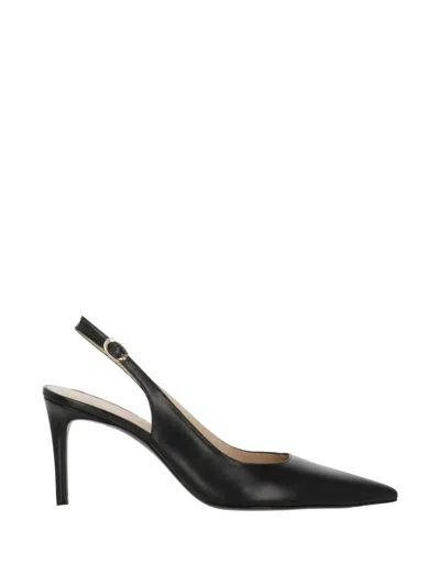Stuart Weitzman Stuart 75 Buckle Strap Pumps In Black