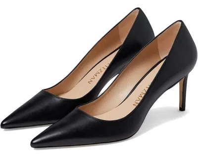 Stuart Weitzman Stuart 75 Pump Women's 5 Black Pointed Toe Stiletto Heel Khd1902
