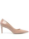 Stuart Weitzman Stuart 75mm Leather Pumps In Neutrals