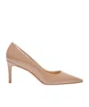 Stuart Weitzman Stuart 75mm Leather Pumps In Nude