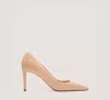 Stuart Weitzman Leather Anny Pump 100 In Nude