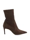 Stuart Weitzman Pointed-toe Ankle Boots In Multi