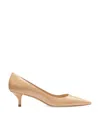 STUART WEITZMAN STUART WEITZMAN, STUART KITTEN PUMP, PUMPS AND SLINGBACK, ADOBE, PATENT