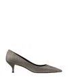 Stuart Weitzman Stuart 35mm Glitter Pumps In New Pyrite New Noir