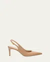 Stuart Weitzman Eva Patent Slingback Pumps In Adobe