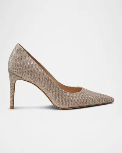 STUART WEITZMAN STUART METALLIC CLASSIC PUMPS