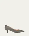Stuart Weitzman Stuart Metallic Kitten Pumps In New Pyrite