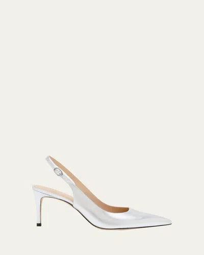 STUART WEITZMAN STUART METALLIC SLINGBACK PUMPS