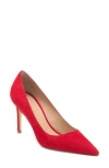 Stuart Weitzman Stuart Pointed Toe Pump In Cherry