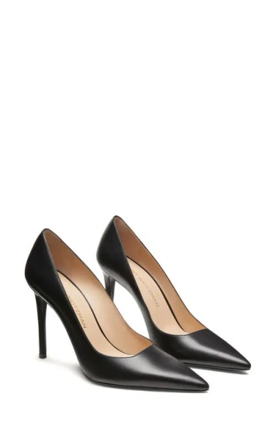 Stuart Weitzman Stuart Power 100 Pointed Toe Pump In Black