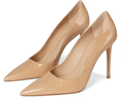 Stuart Weitzman Stuart Power 100 Pumps Women's 10.5 Beige Stiletto Heel Khd1950