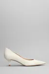 Stuart Weitzman Stuart Power 50 Pumps In White Leather