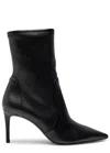 Stuart Weitzman 75mm Stuart Power Zip-detail Pointed-toe Boots In Multi