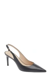 Stuart Weitzman Stuart Power 75 Pointed Toe Slingback Pump In Black