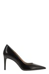 Stuart Weitzman Pointed Toe Stiletto Heel Pumps In Patent Leather