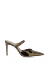 Stuart Weitzman Stuart Power 85 Heeled Mules In Brown