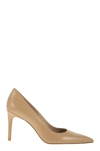 Stuart Weitzman Stuart Power 85 - Leather Pumps In Brown