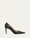 Stuart Weitzman Pump Brushed Black Heel 100 Mm