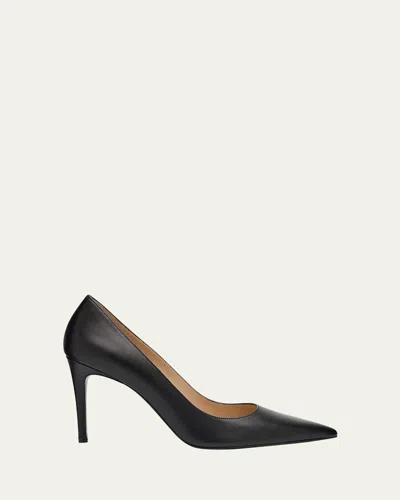 Stuart Weitzman Pump Brushed Black Heel 100 Mm