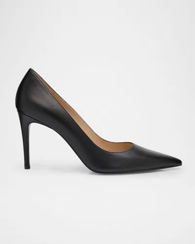 STUART WEITZMAN STUART POWER 85 LEATHER PUMPS