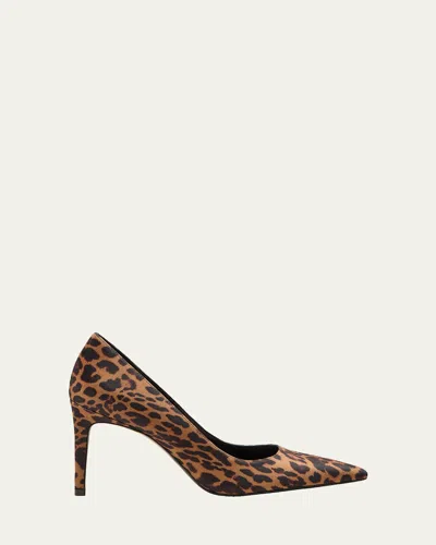 STUART WEITZMAN STUART POWER 85 LEOPARD-PRINT PUMPS