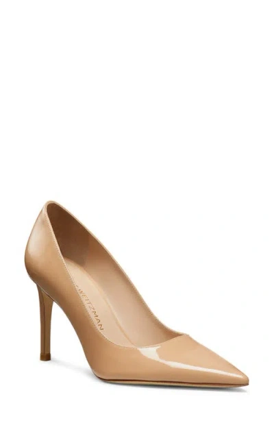 Stuart Weitzman Stuart Power 85 Pump In Adobe