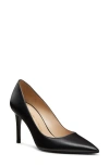 Stuart Weitzman Stuart Power 85 Leather Pumps In Black