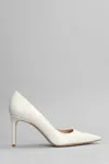 Stuart Weitzman 75mm Stuart Power Pointed-toe Leather Pumps In White