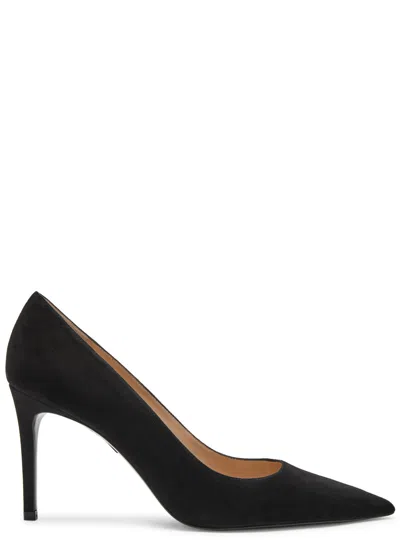 STUART WEITZMAN STUART WEITZMAN STUART POWER 85 SUEDE PUMPS
