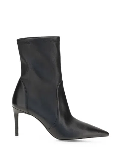 Stuart Weitzman Stuart Power Ankle Boots In Black