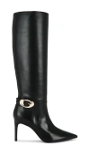 Stuart Weitzman Stuart Power Buckle Boot In Black