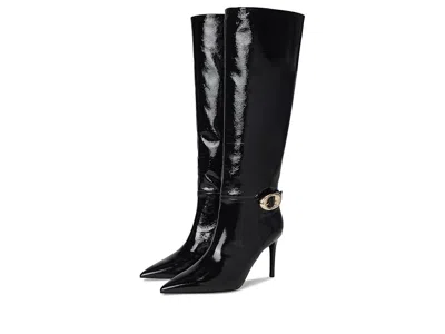Stuart Weitzman Stuart Power Buckle Boots In Black