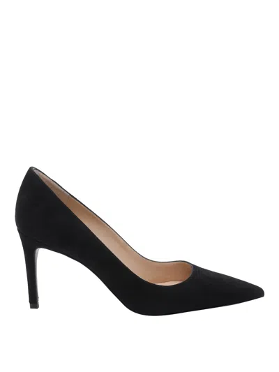 Stuart Weitzman Stuart Power Decollete In Black
