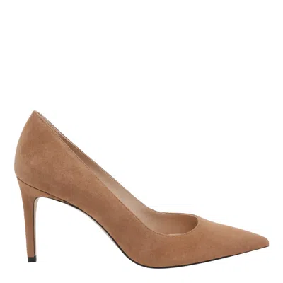 Stuart Weitzman Stuart Power Decollete In Brown