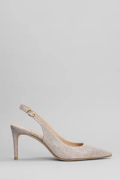 Stuart Weitzman Stuart Power Lsgbk 7 Pumps In Gold Leather