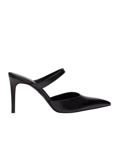 Stuart Weitzman Stuart Power Mule 85 In Black