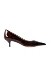 Stuart Weitzman Stuart Power Patent-leather Pumps In Black