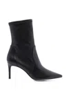 Stuart Weitzman Stuart Power Pointed-toe Ankle Boots In Animal Print