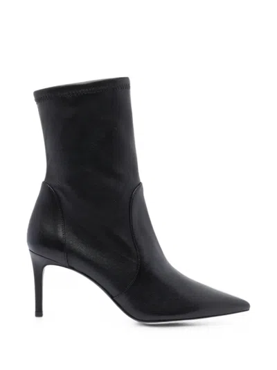 Stuart Weitzman Stuart Power Pointed-toe Ankle Boots In Animal Print