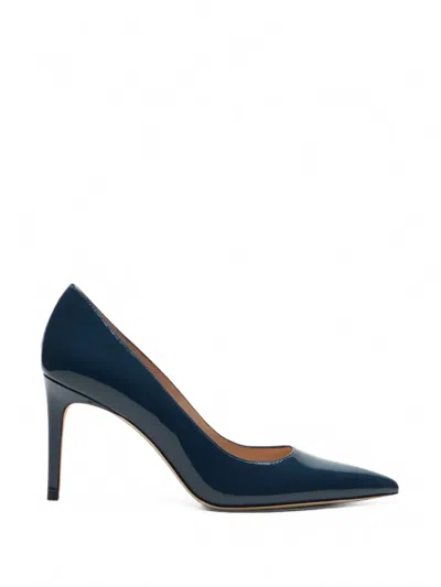 Stuart Weitzman Stuart Power Pointed-toe Pumps In Blue