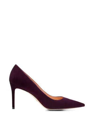 Stuart Weitzman Stuart Power Pointed-toe Pumps In Purple