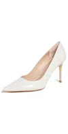 Stuart Weitzman Stuart Power Pumps 85mm Cream In Cream