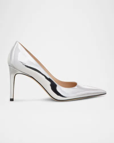 Stuart Weitzman Stuart Power Pumps In Silver