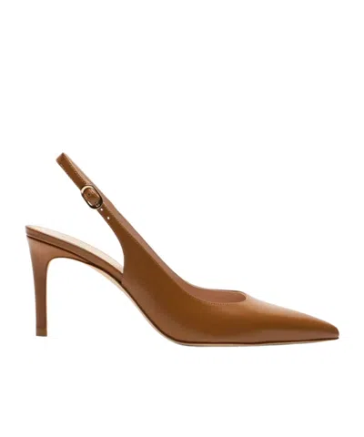 Stuart Weitzman Stuart Power Slingback Pumps In Yellow