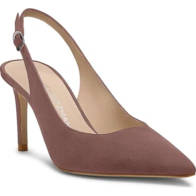 Stuart Weitzman Stuart Power Slingback 75 Pump In Pink