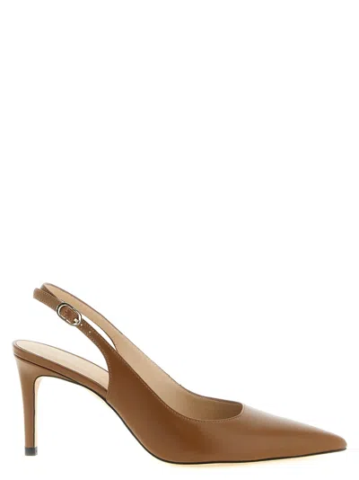 Stuart Weitzman Stuart Power Slingback Leather Pumps In Multi