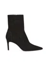 Stuart Weitzman Stuart Power Suede Ankle Boot In Black